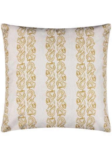 Paoletti Kalindi Stripe Outdoor Filled Cushion (55cm x 55cm x 8cm)