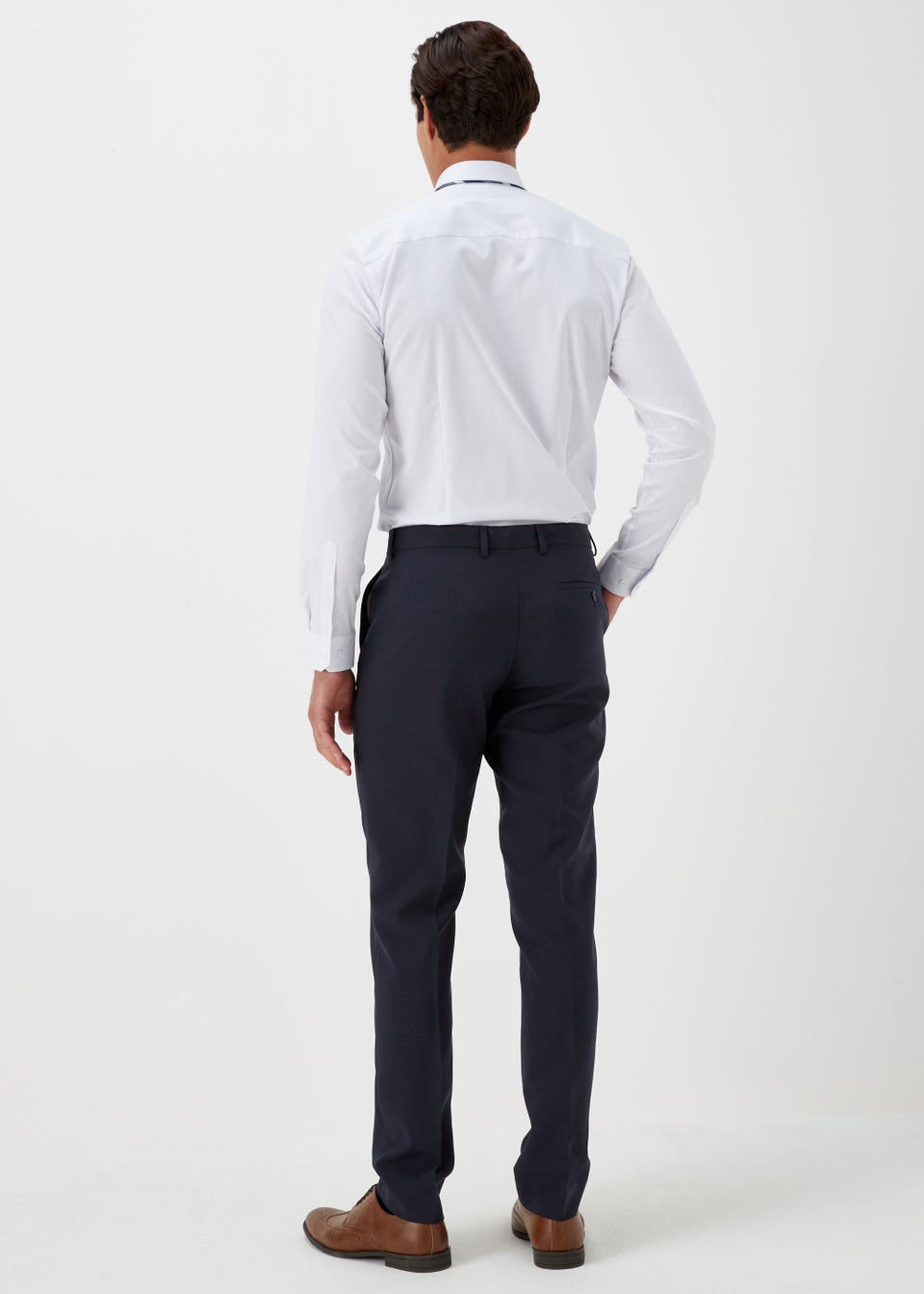 Taylor & Wright Panama Navy Slim Fit Suit Trousers