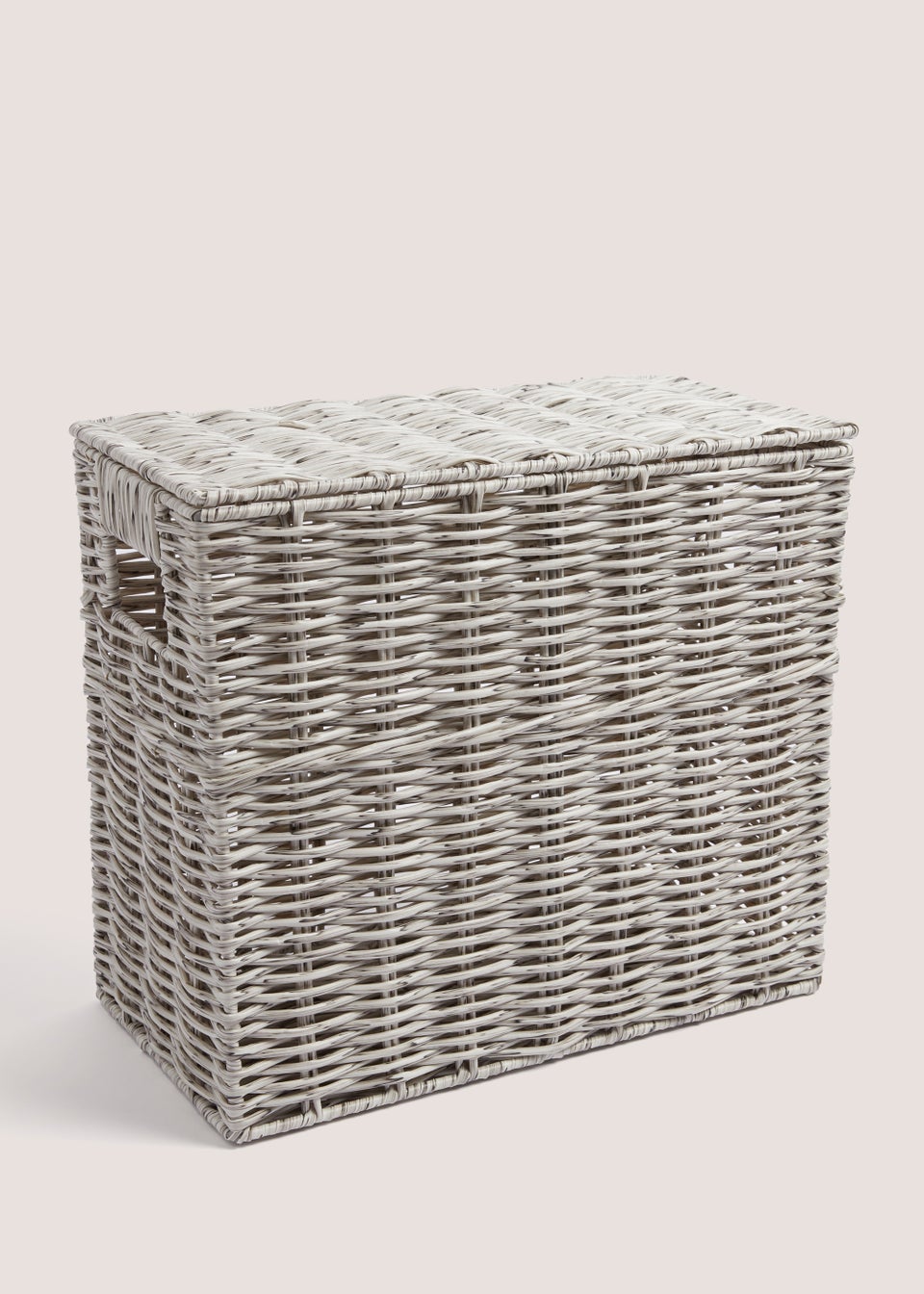 Grey Narrow Toilet Storage Box (30cm x 35cm x 18cm)